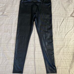 Black Faux Leather Leggings